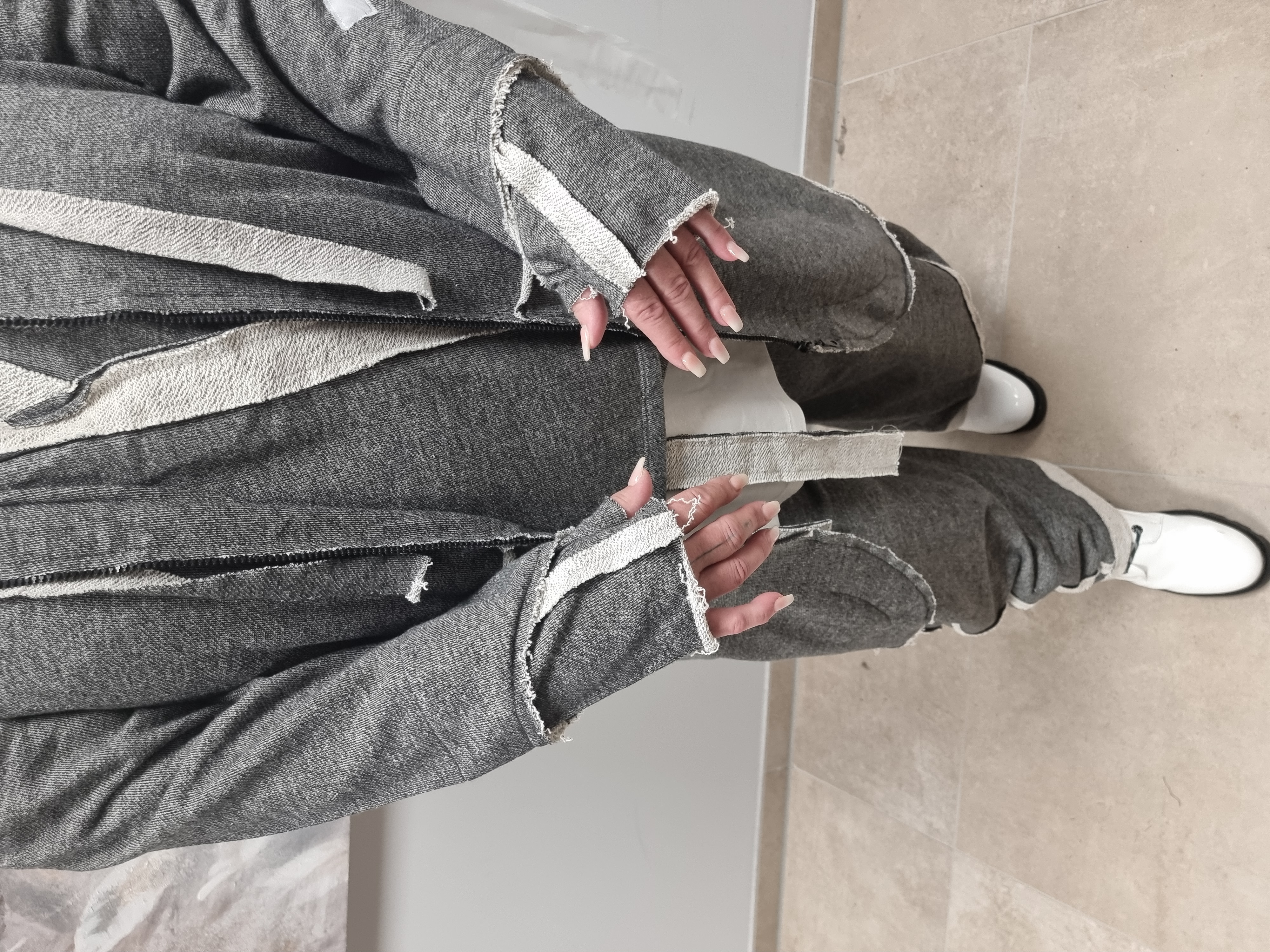 Jacke Mantel von CN-G aus Sweatmaterial in 3 Größen bis Gr 54/56