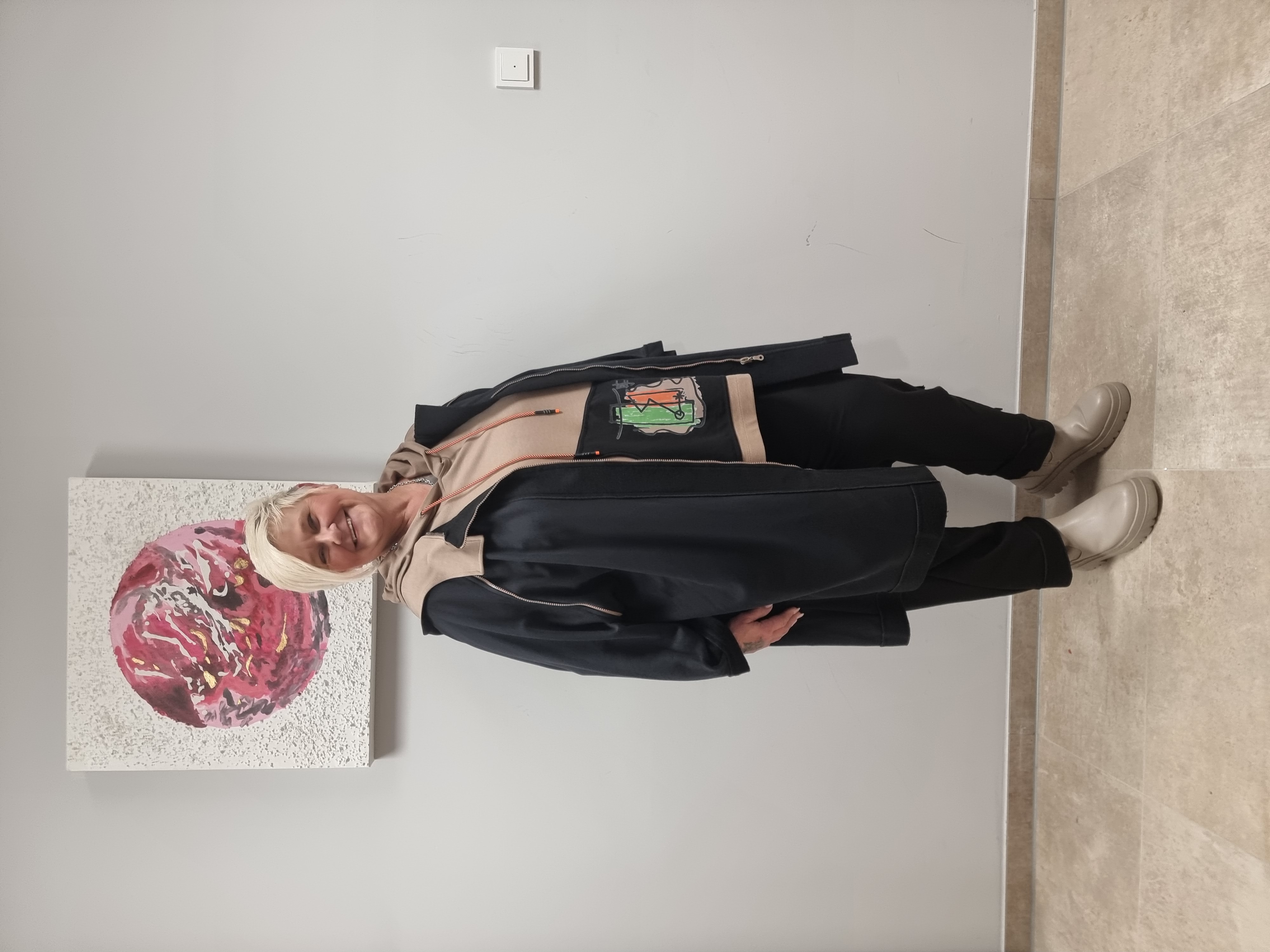 CN-G Jacke aus Sweatmaterial in 2 Farben bis Größe 60
