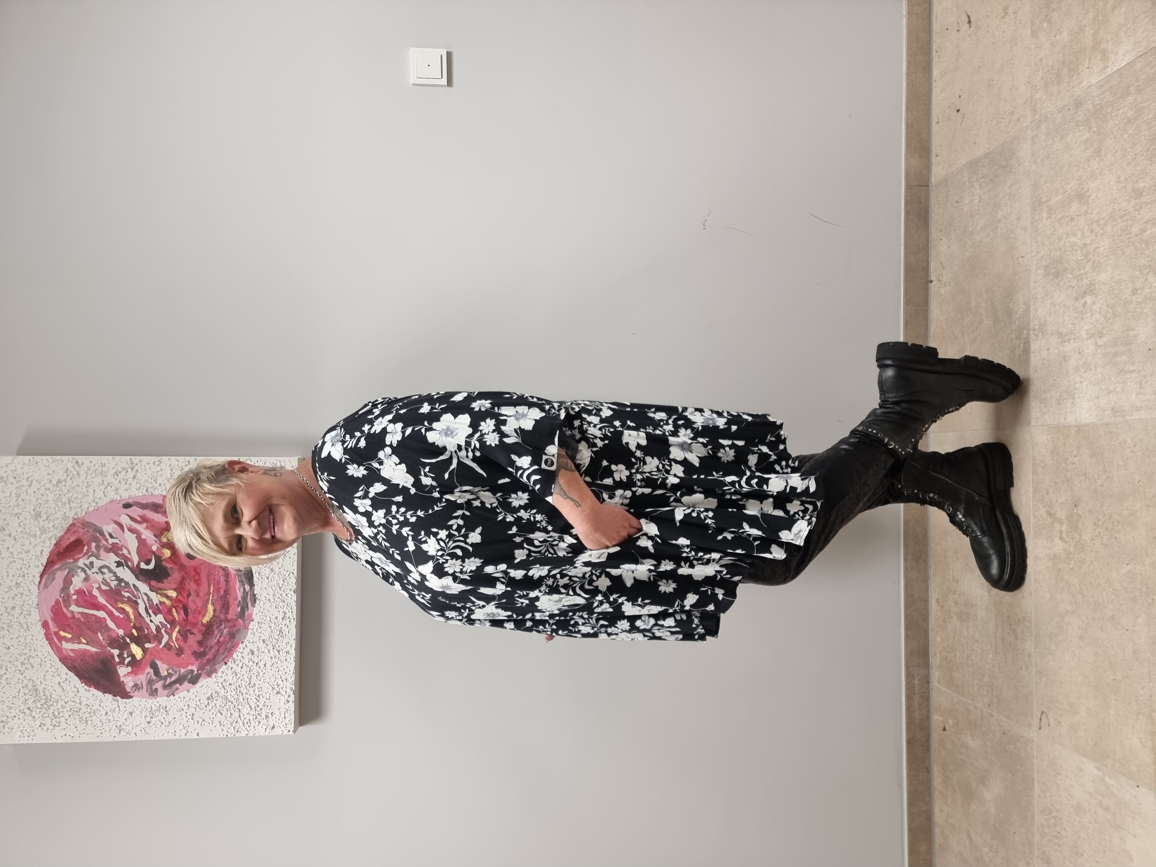 Tunika mit Blumenmuster von unserem Label Mädchenglück Einheitsgröße Einheistgrösse bis Größe 60