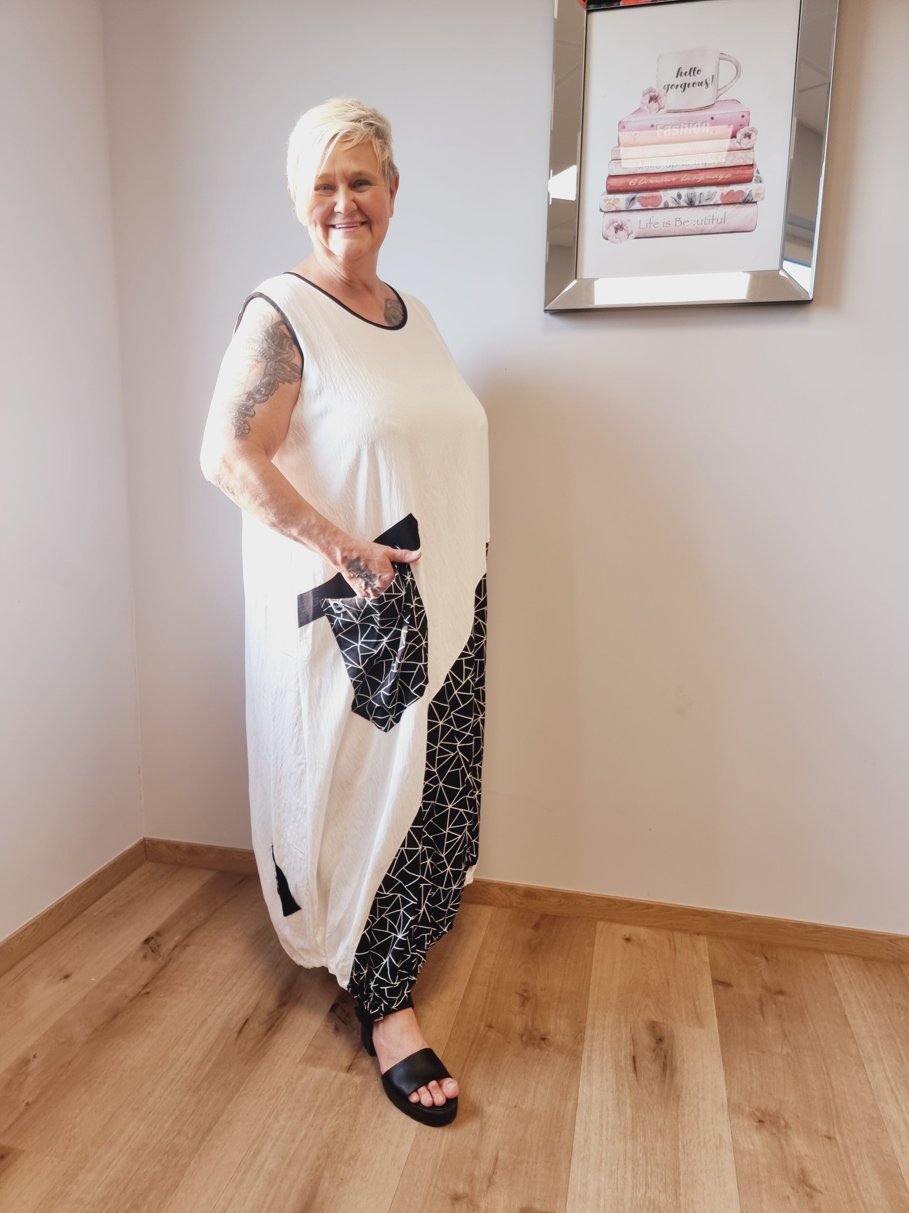  Kleid "Ines" Kurzarm von Mädchenglück Ballonform in 3 Farben bis Größe 64