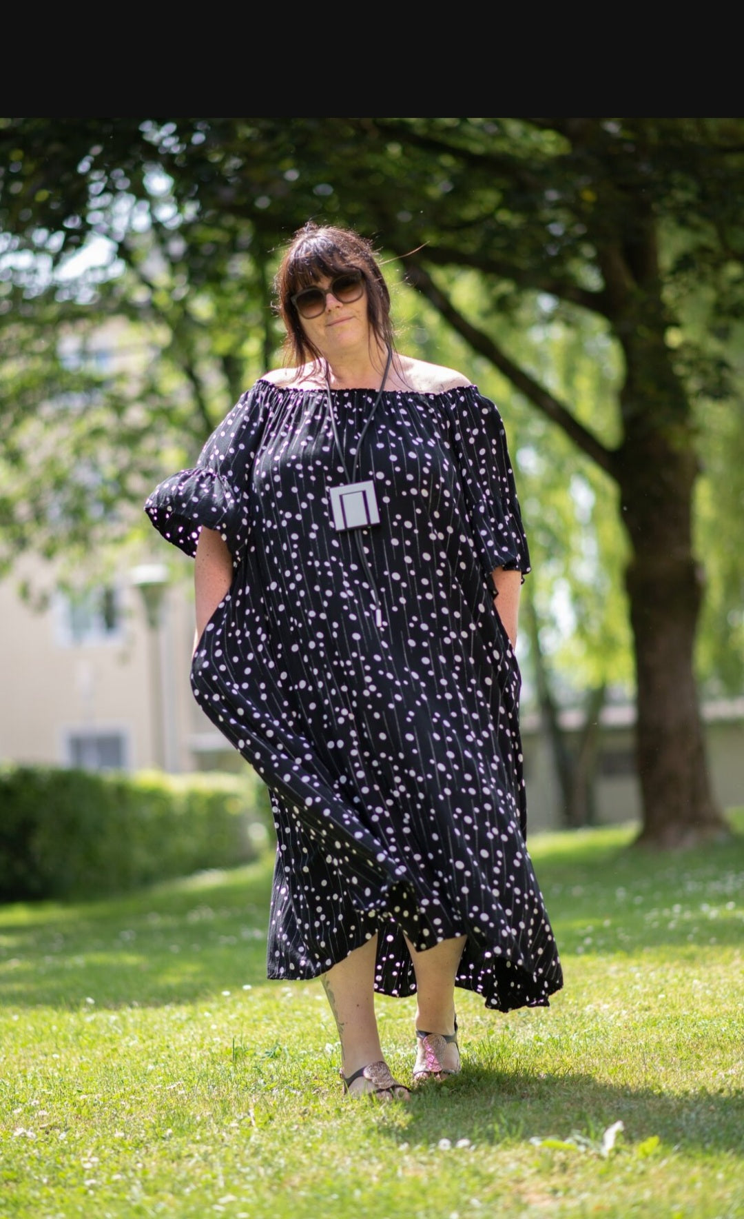 Carmenkleid von CN-G in A-Form in 3 Größen bis Größe 60