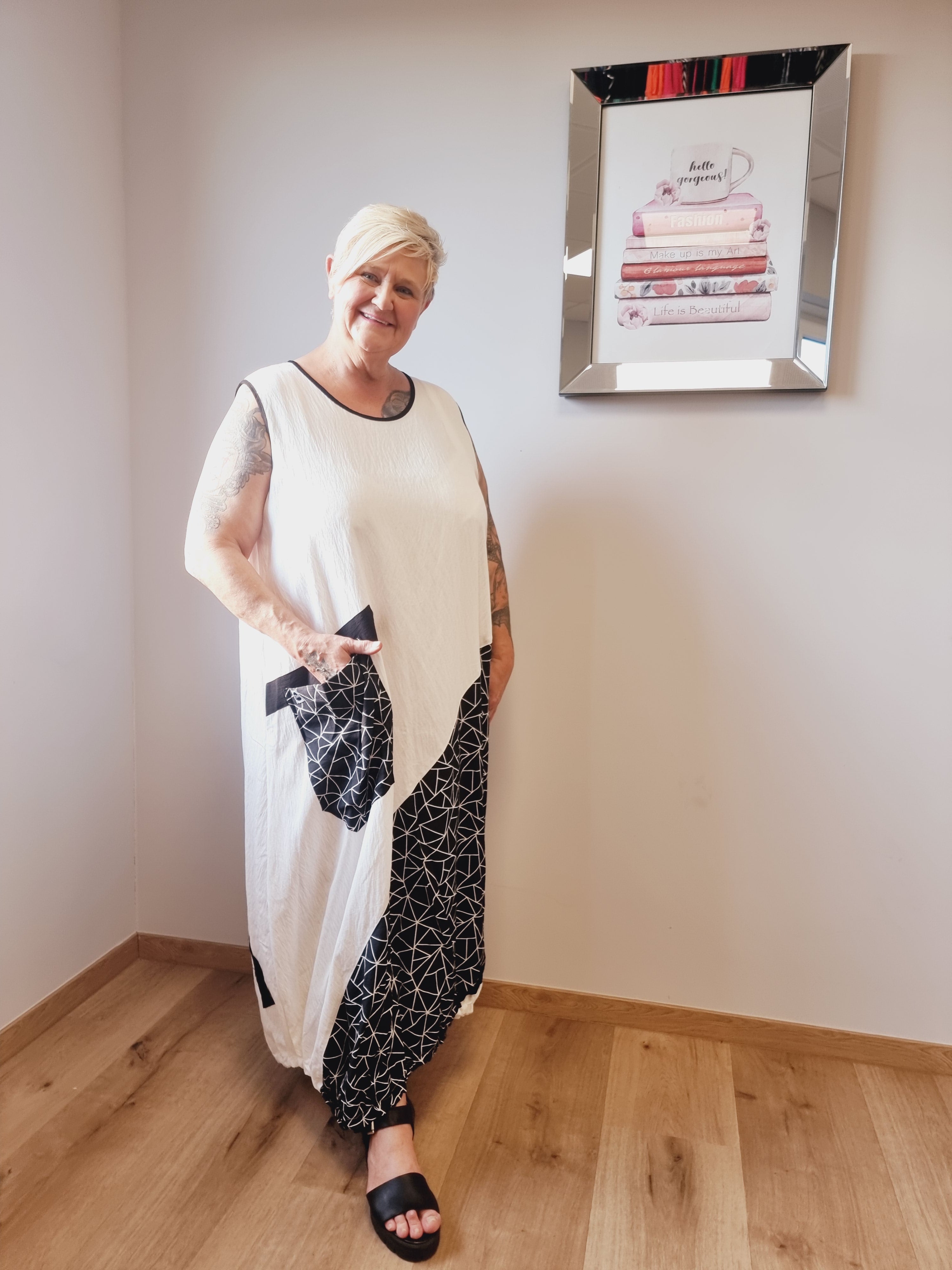  Kleid "Ines" Kurzarm von Mädchenglück Ballonform in 3 Farben bis Größe 64
