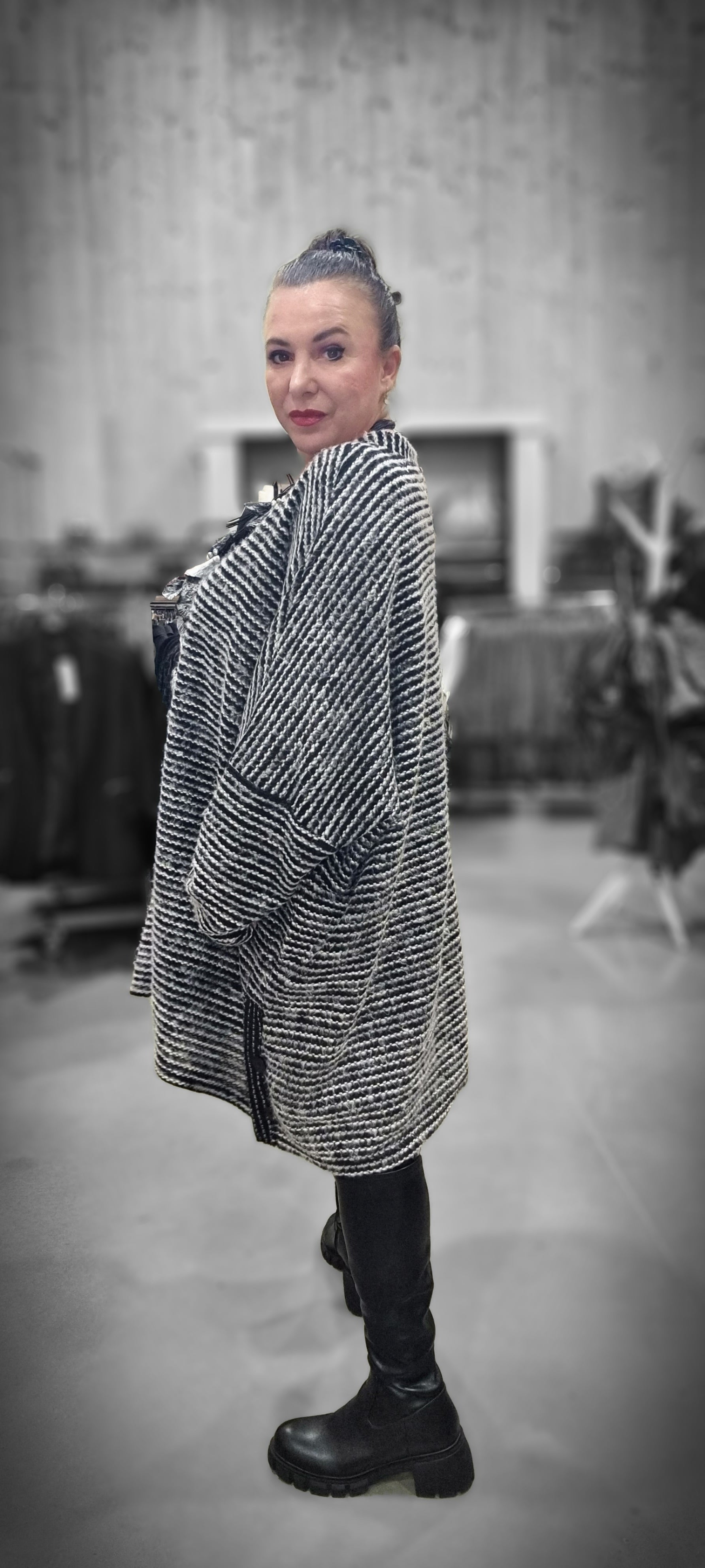 Mädchenglück Onesized Oversized Pullover aus Viskose und Baumwolle