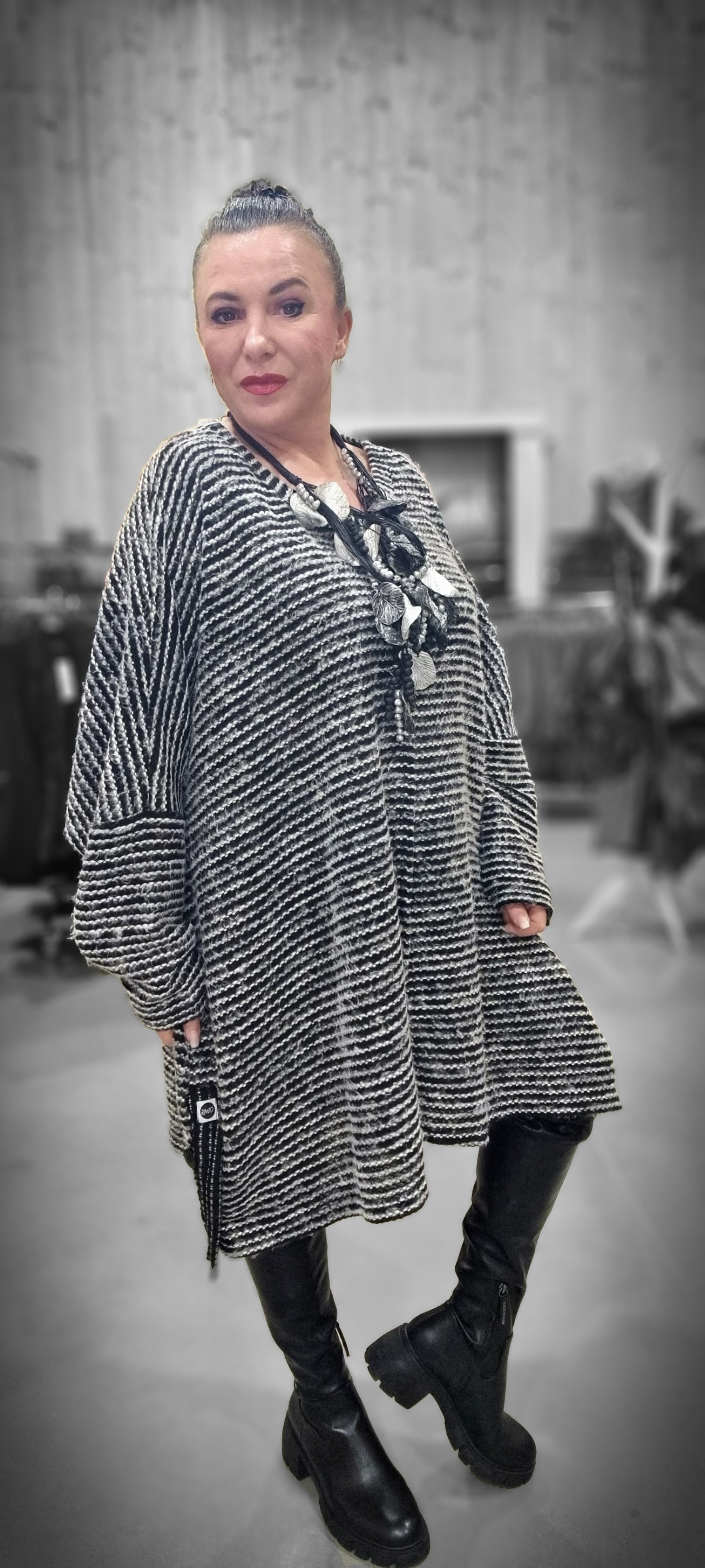 Mädchenglück Onesized Oversized Pullover aus Viskose und Baumwolle