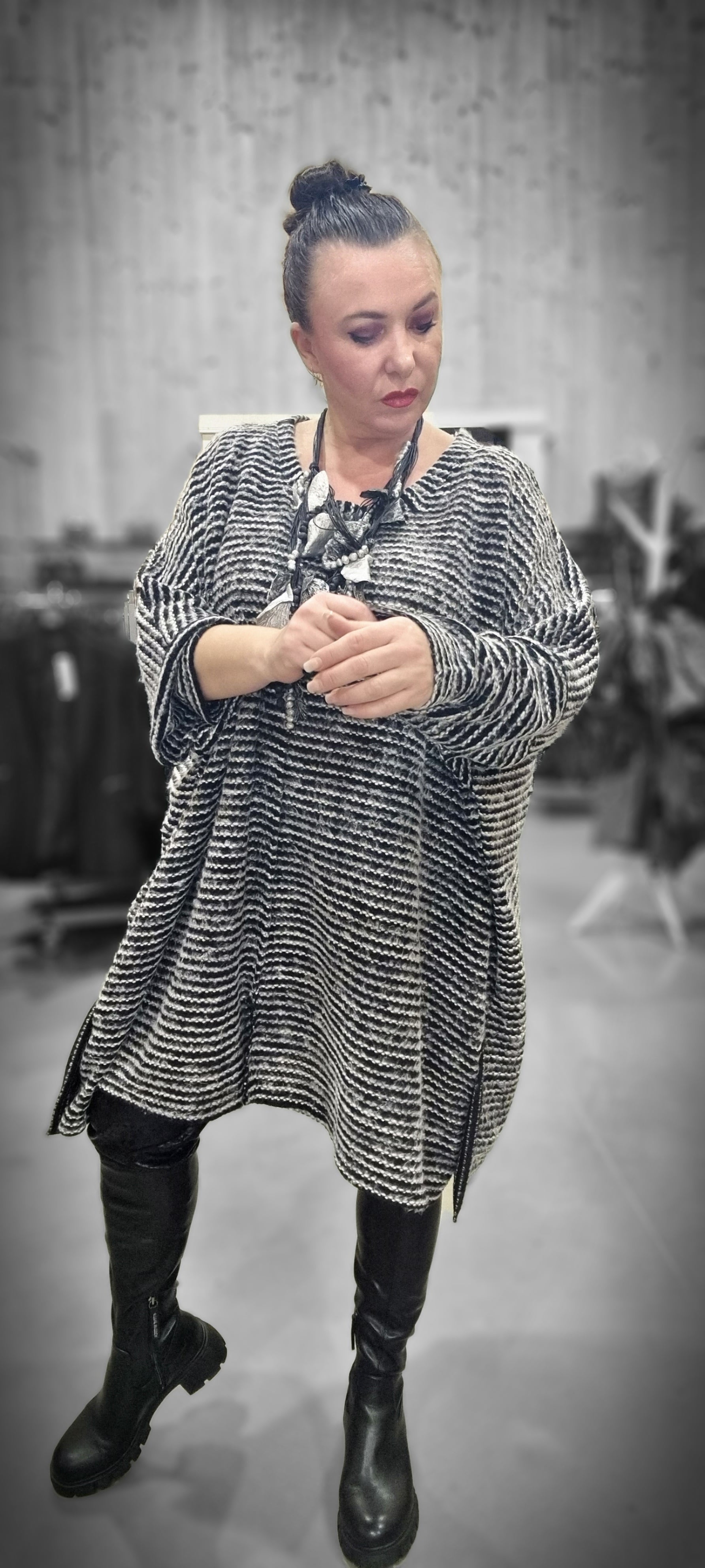 Mädchenglück Onesized Oversized Pullover aus Viskose und Baumwolle