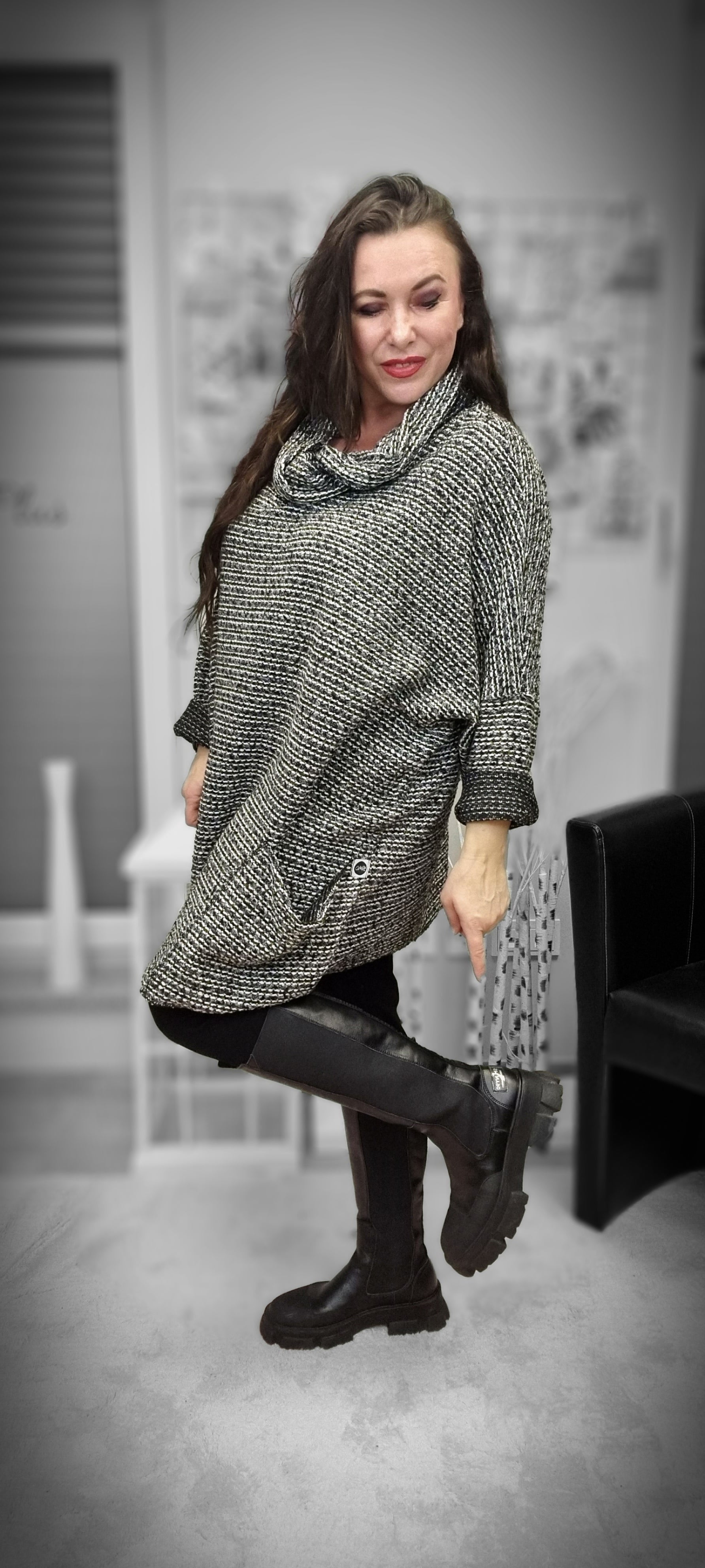 Mädchenglück Pullover in 2 Größen mit Fall Rollkragen