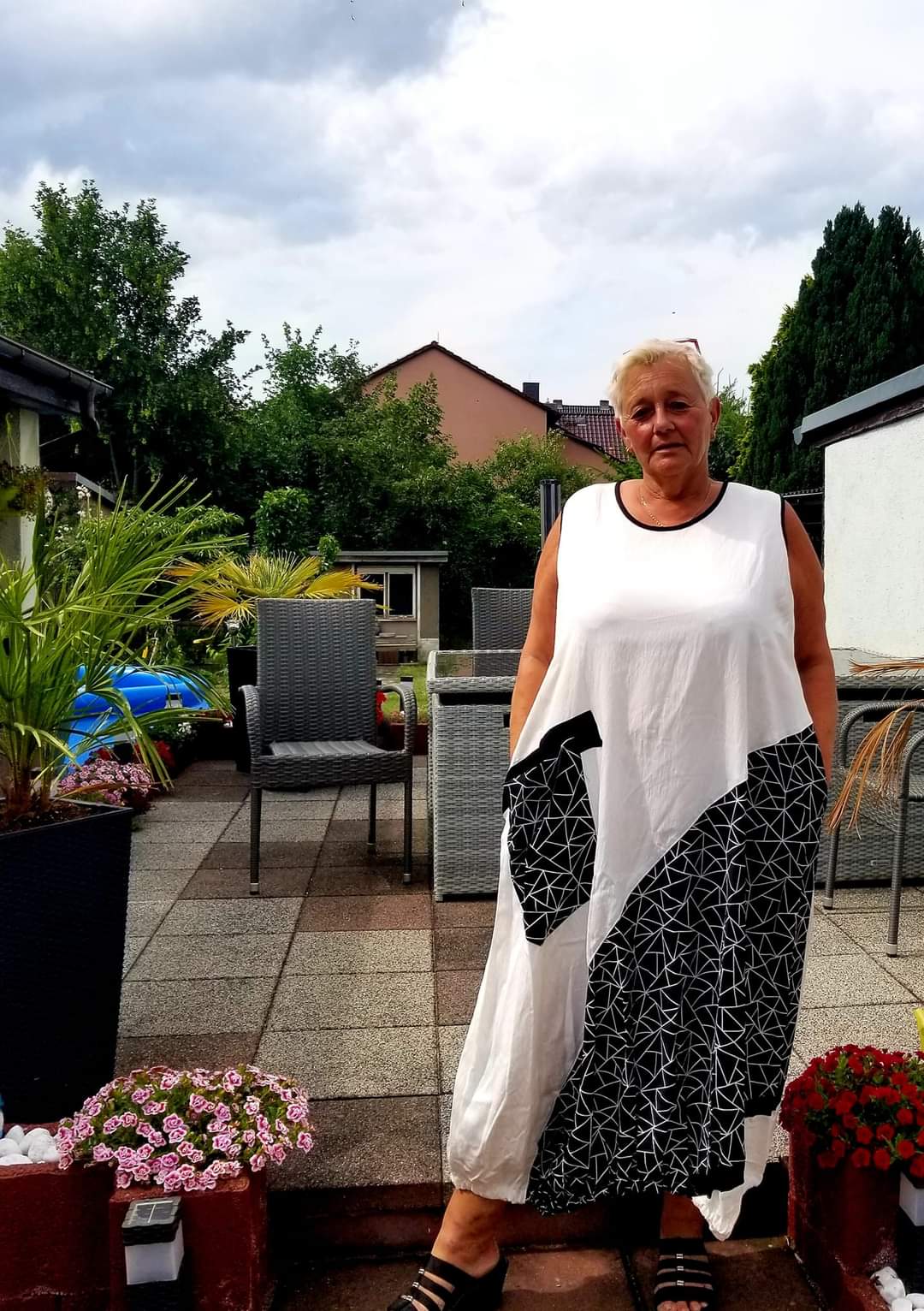  Kleid "Ines" Kurzarm von Mädchenglück Ballonform in 3 Farben bis Größe 64