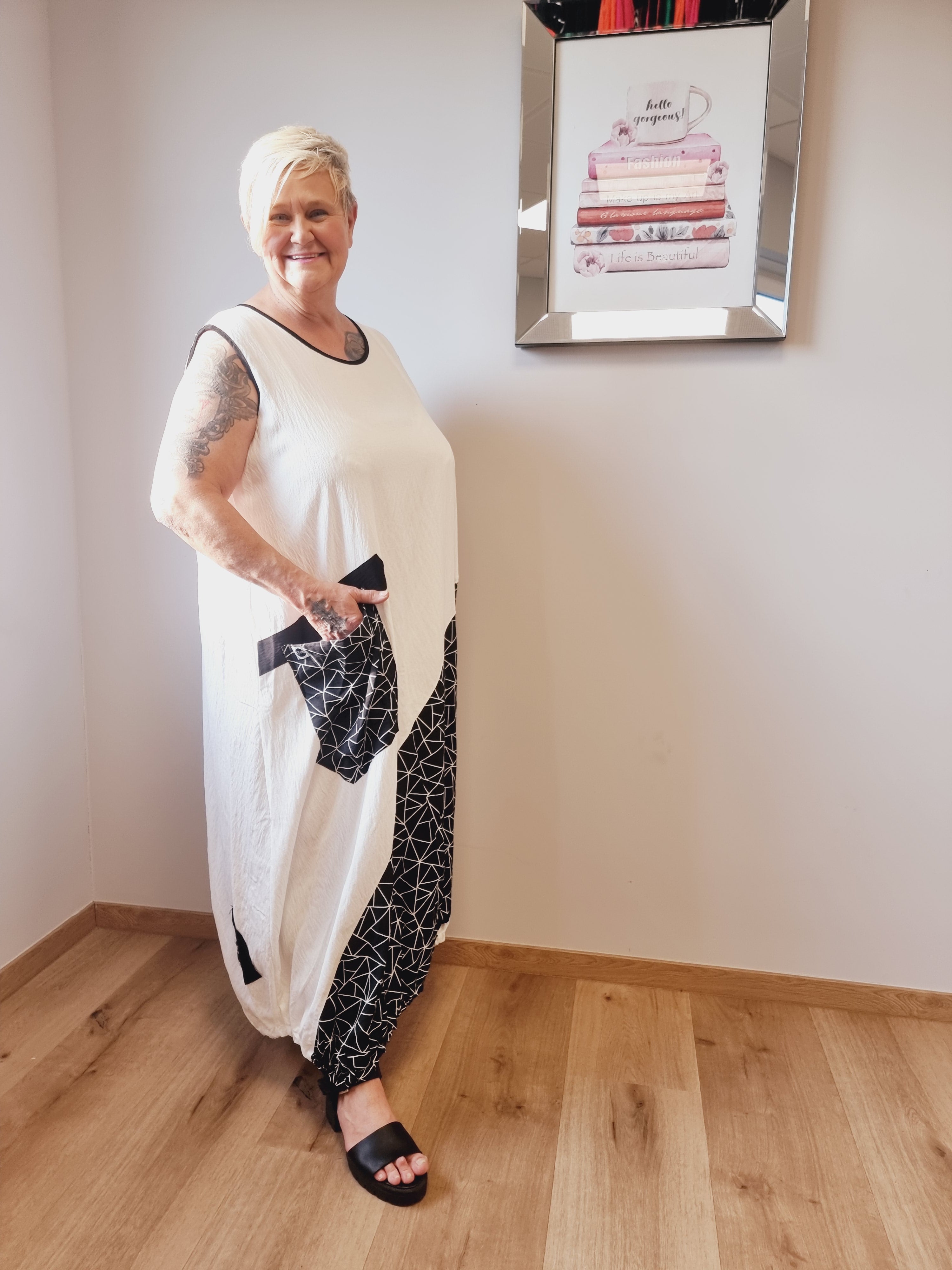  Kleid "Ines" Kurzarm von Mädchenglück Ballonform in 3 Farben bis Größe 64