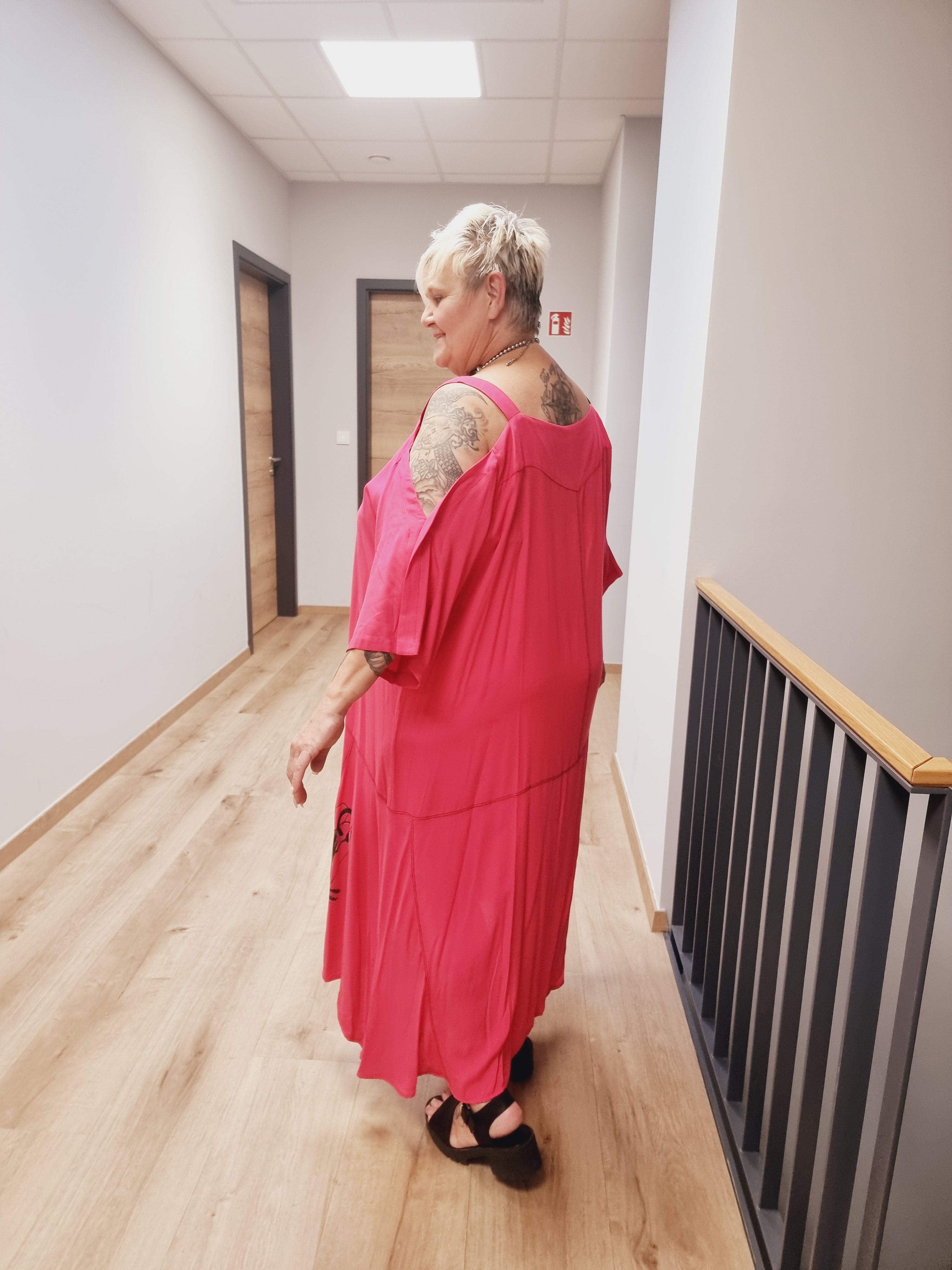 Kleid mit Cut Outs von CN-G in Pink bis Größe 62 