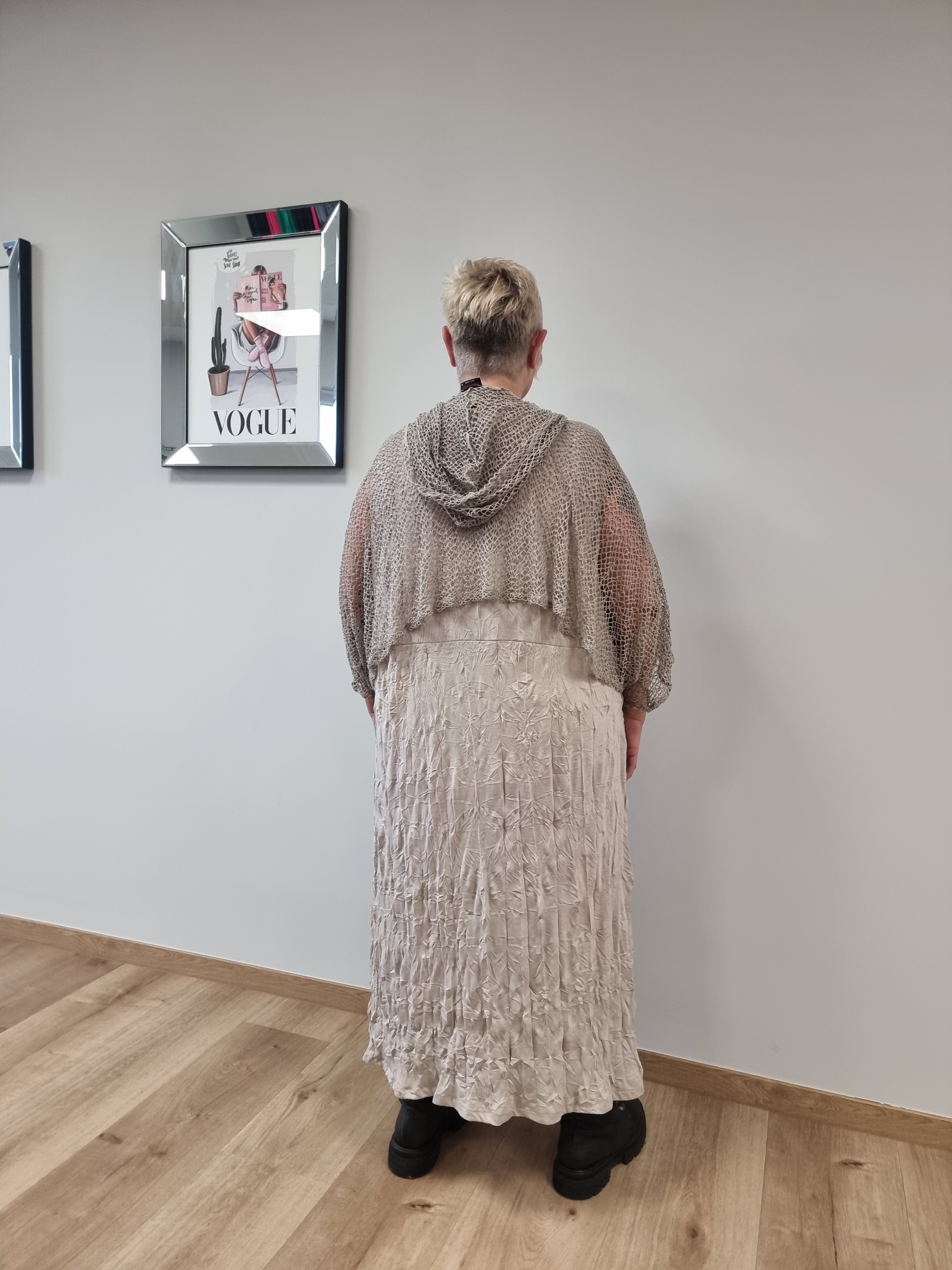 Kleid Mädchenglück mit Netzjacke in 6 Größen bis Größe 60 in 4 Farben