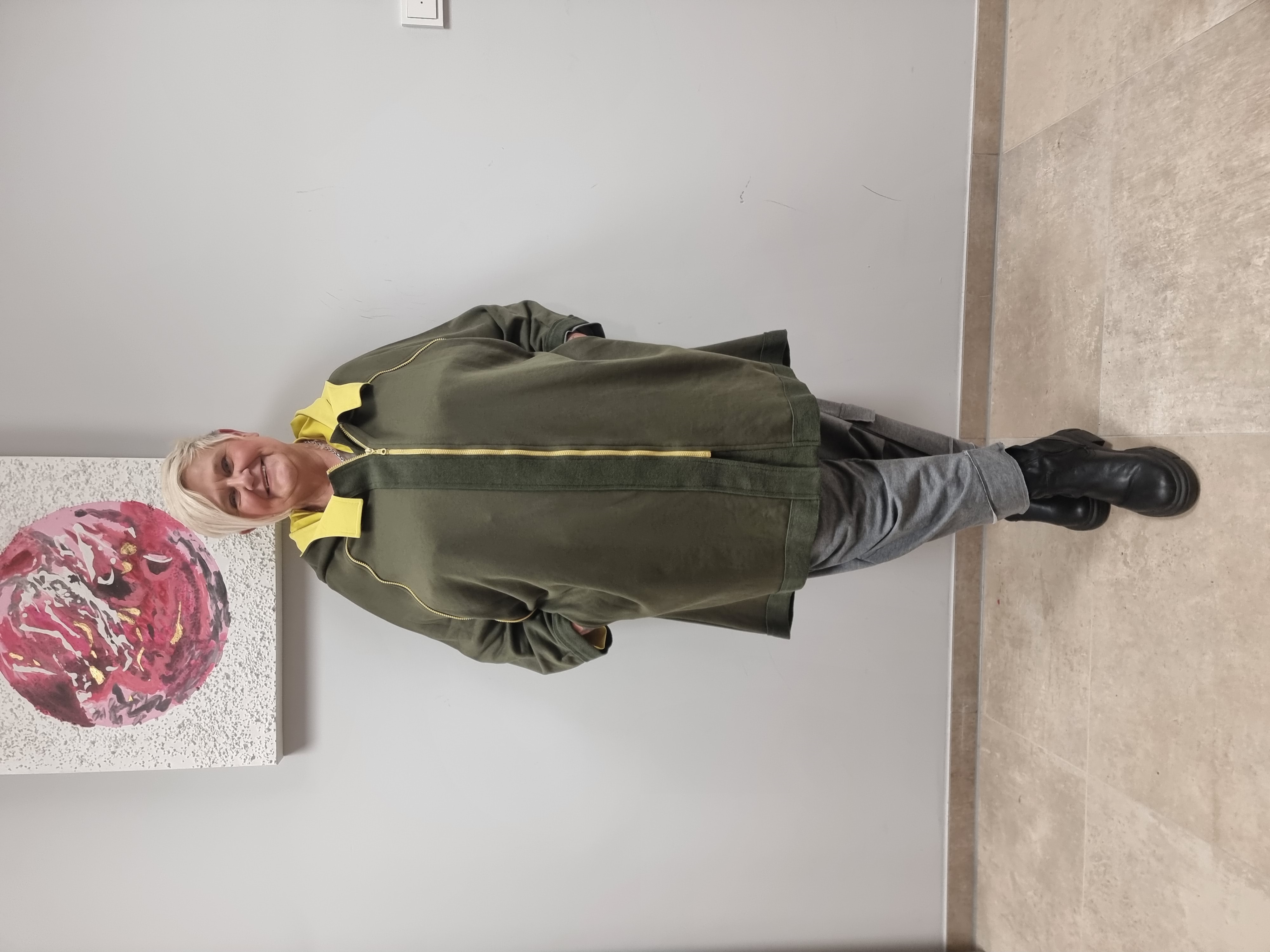 CN-G Jacke aus Sweatmaterial in 2 Farben bis Größe 60