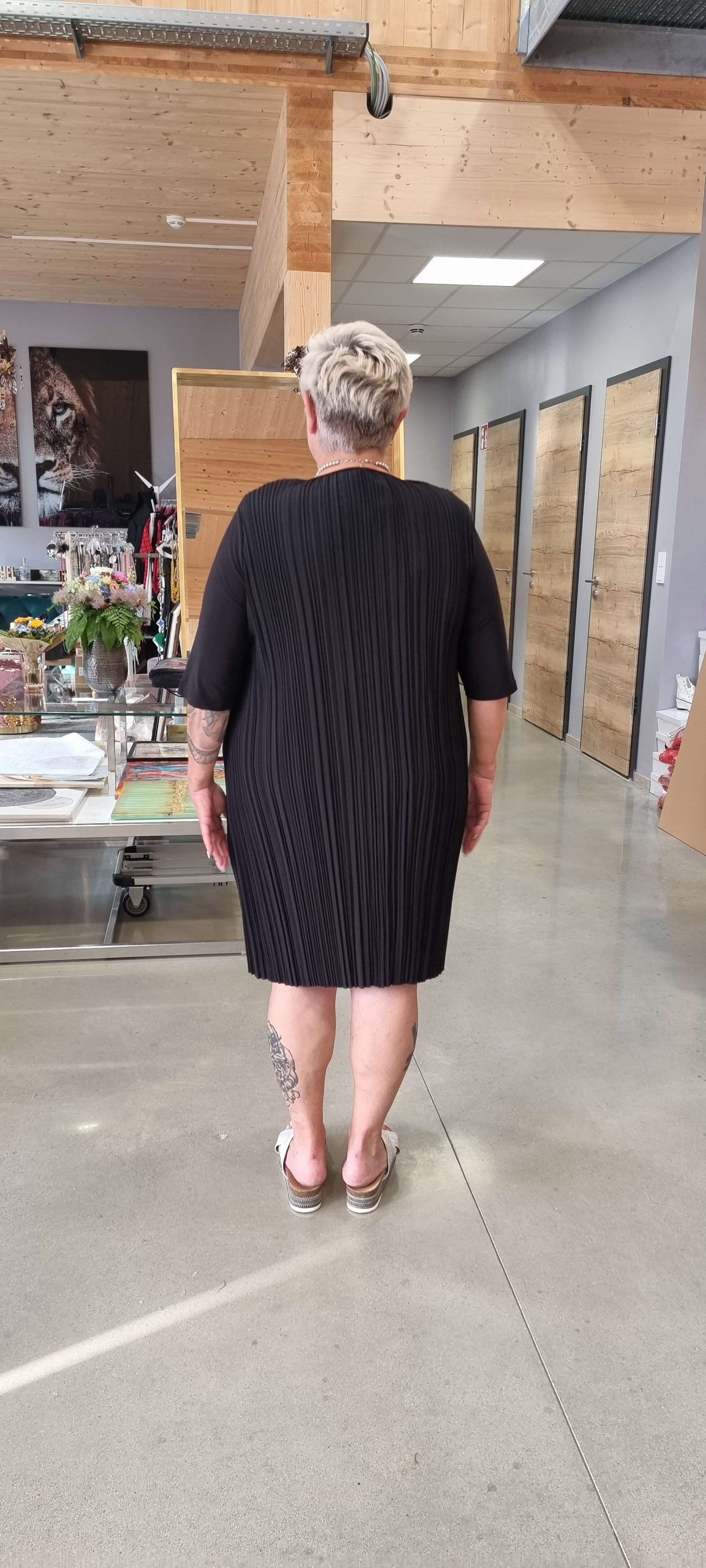 CN-G Kleid Tunika in 3 Größen Schwarz Grün bis Größe 58