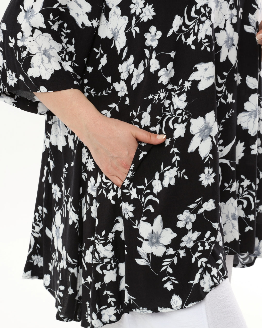 Tunika mit Blumenmuster von unserem Label Mädchenglück Einheitsgröße Einheistgrösse bis Größe 60