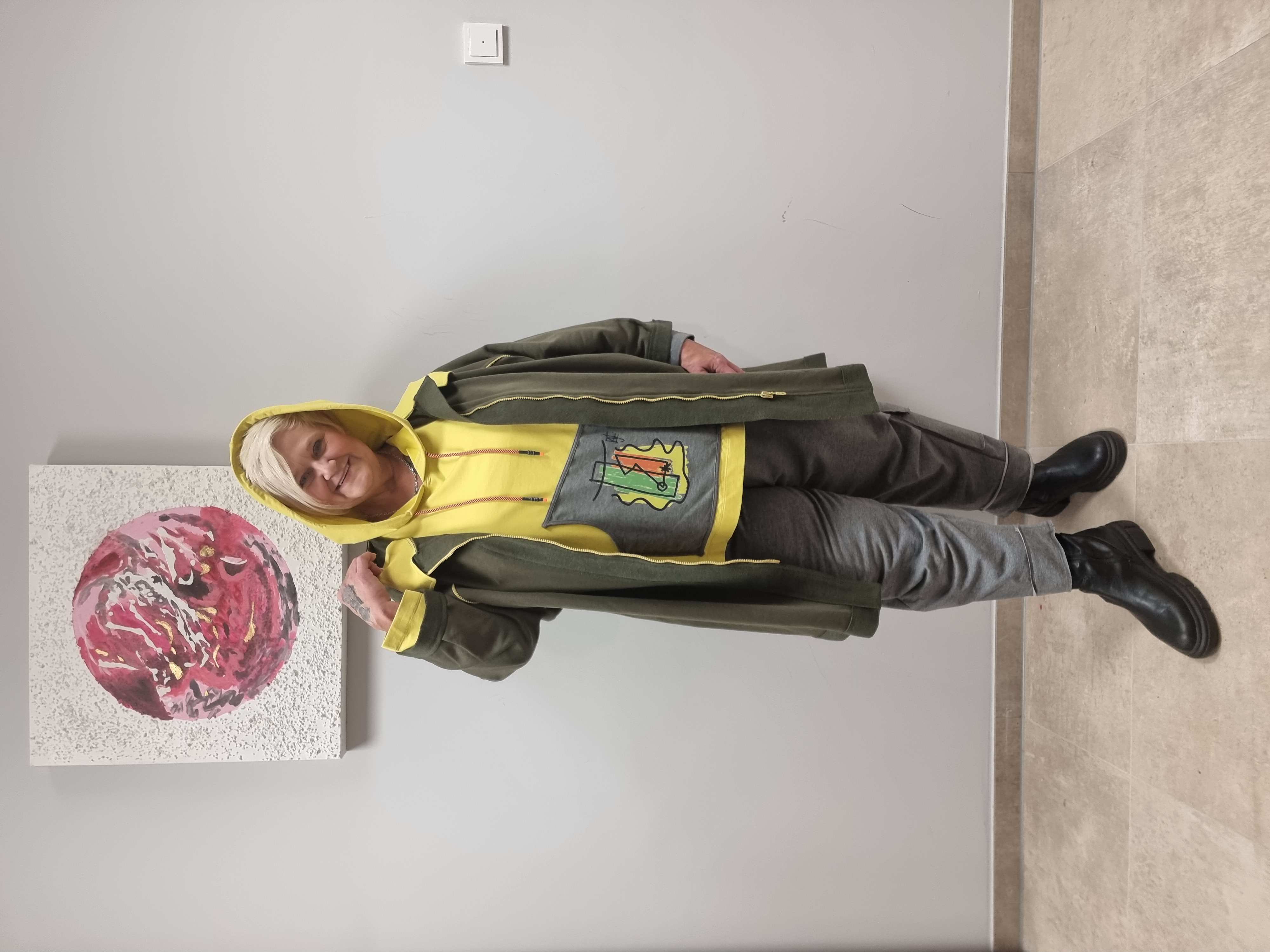 CN-G Jacke aus Sweatmaterial in 2 Farben bis Größe 60