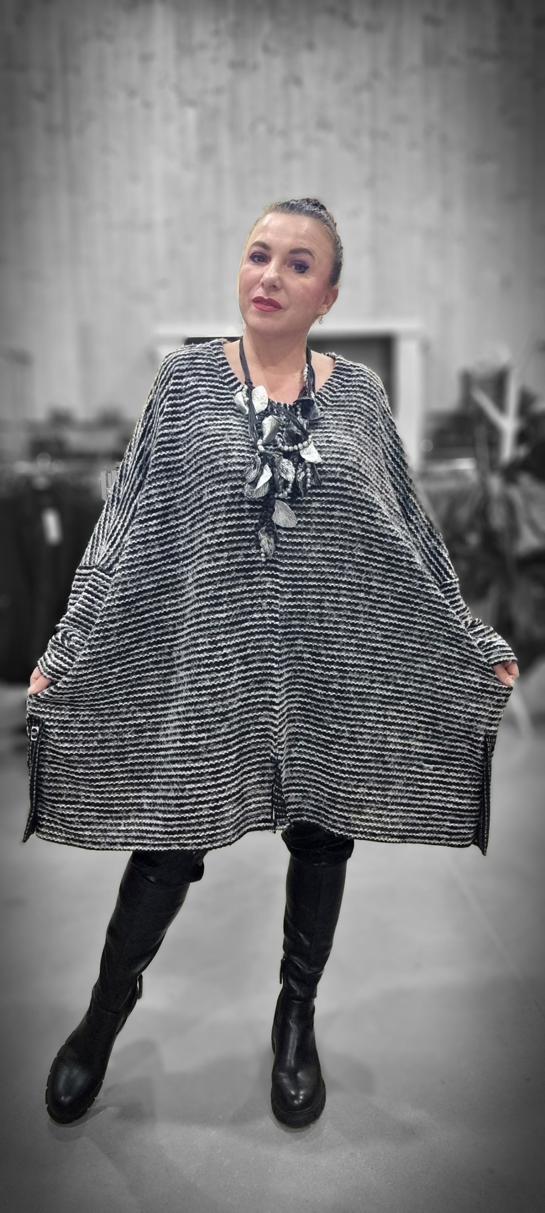 Mädchenglück Onesized Oversized Pullover aus Viskose und Baumwolle