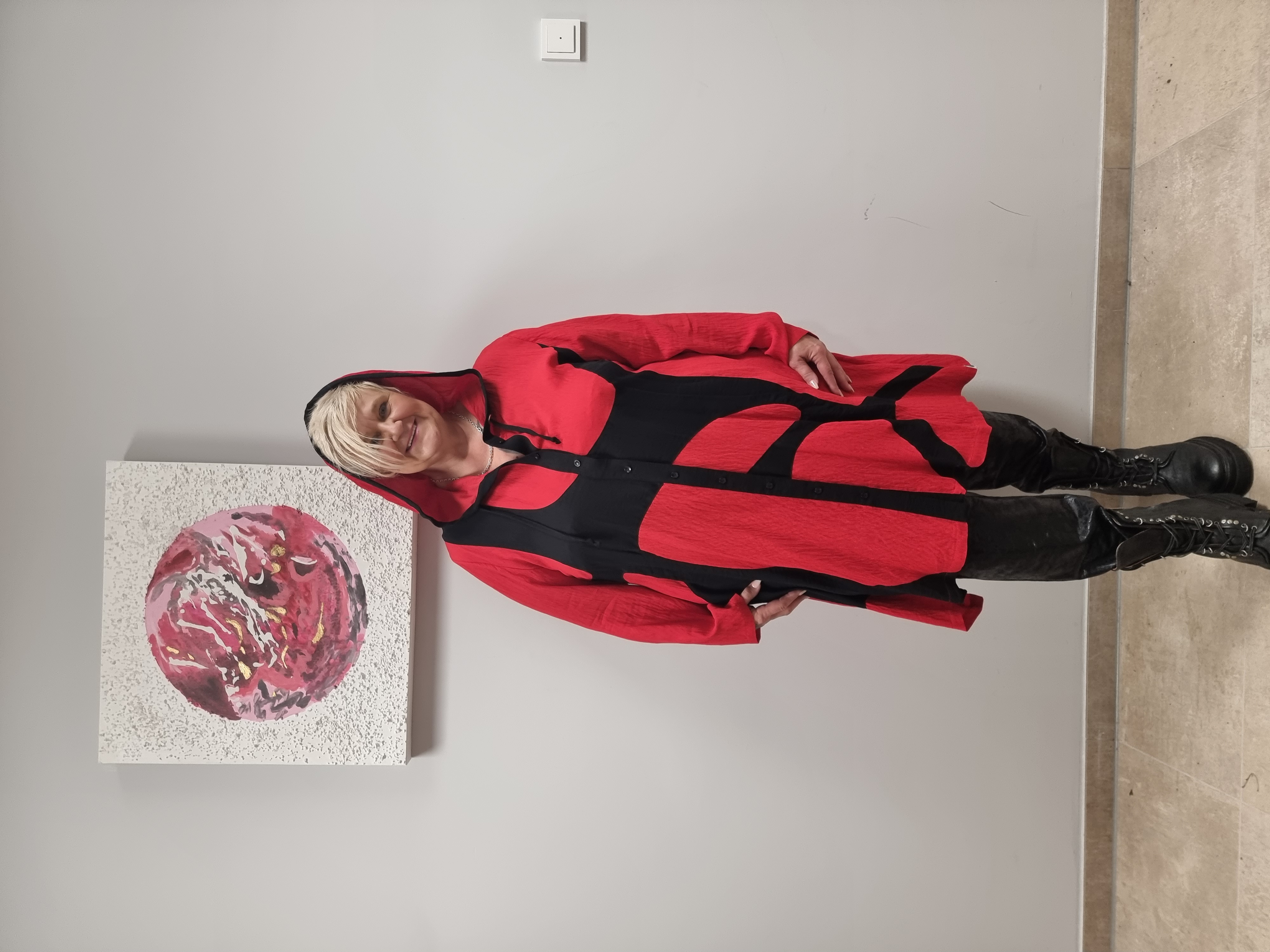 Blusenjacke in 4 Farben bis Größe 60 von Mädchenglück mit Kapuze