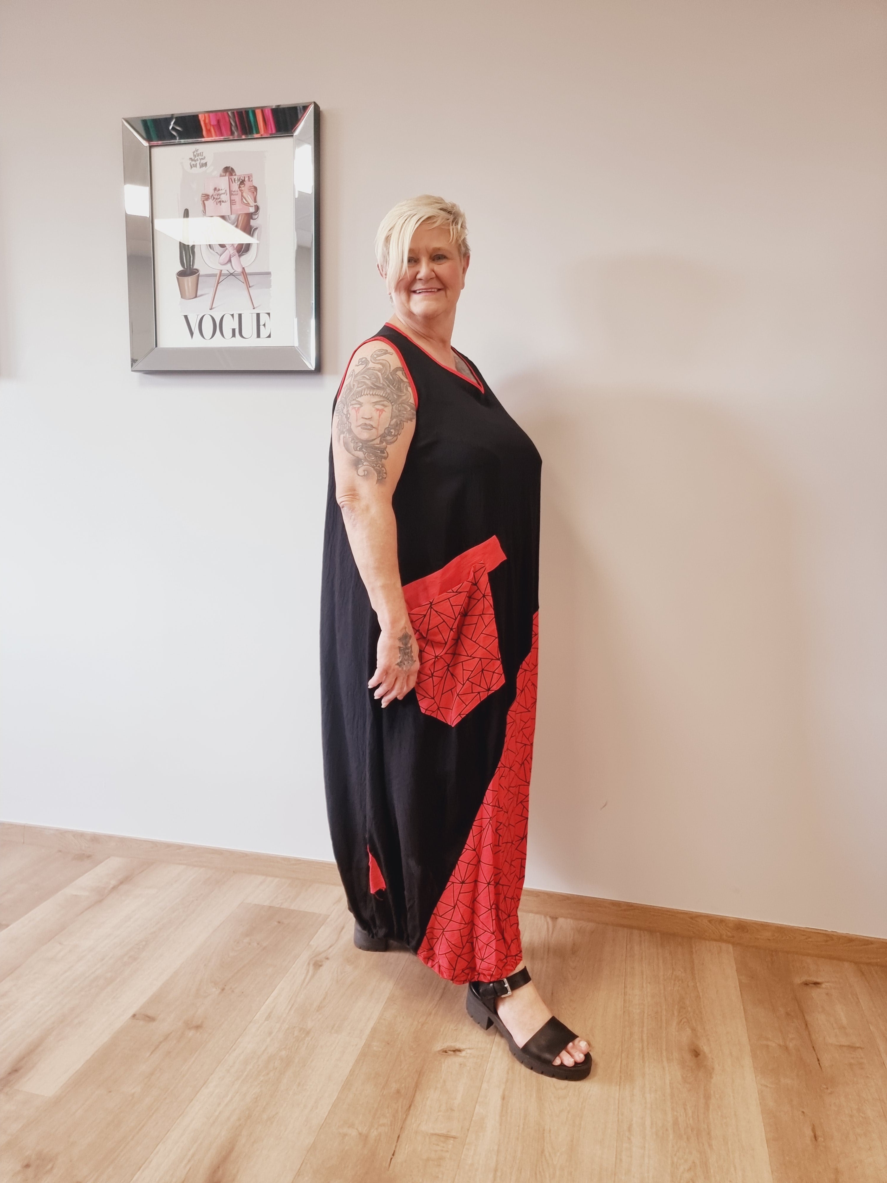 Kleid "Ines" Kurzarm von Mädchenglück Ballonform in 3 Farben bis Größe 64