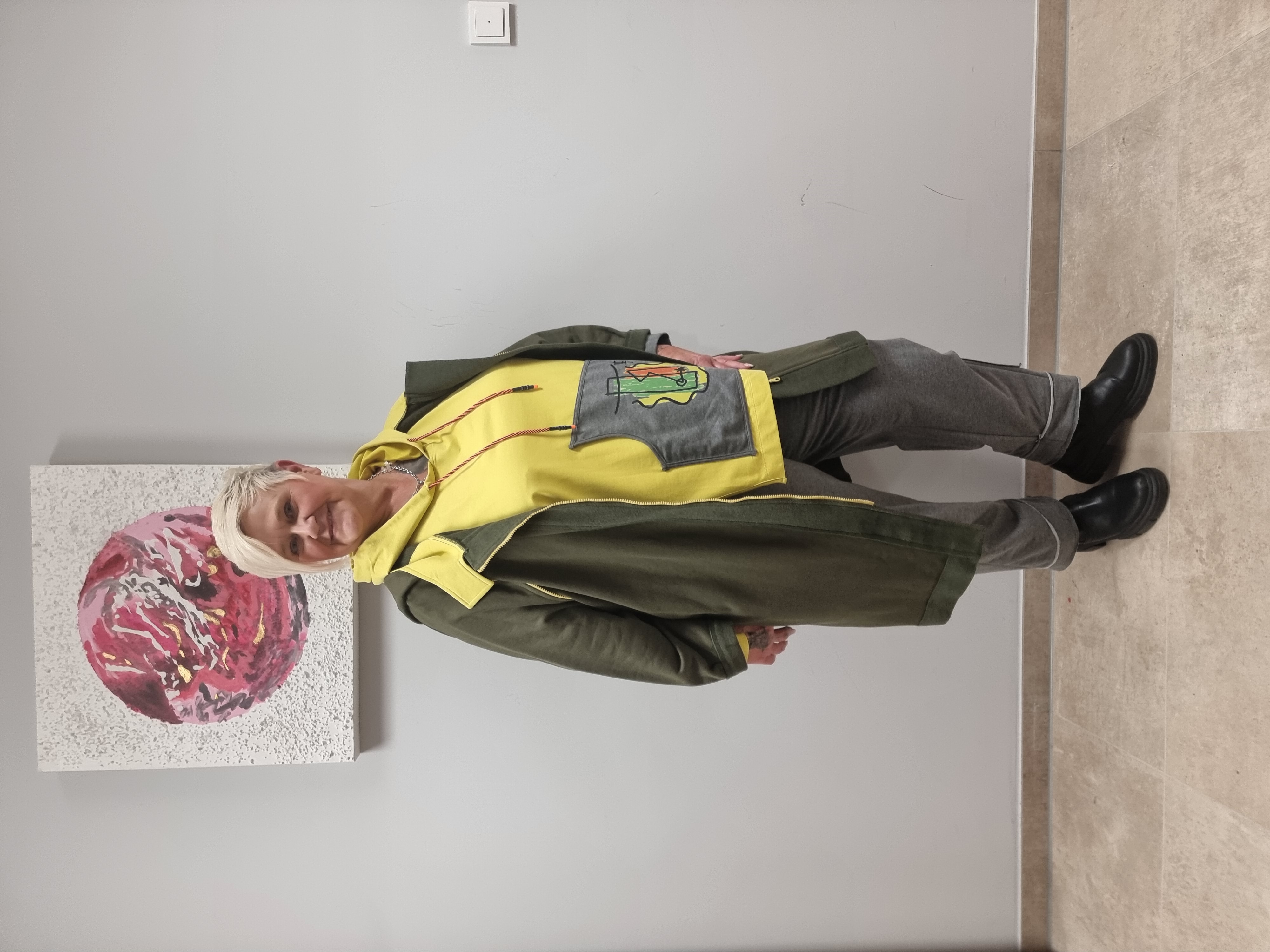 CN-G Jacke aus Sweatmaterial in 2 Farben bis Größe 60