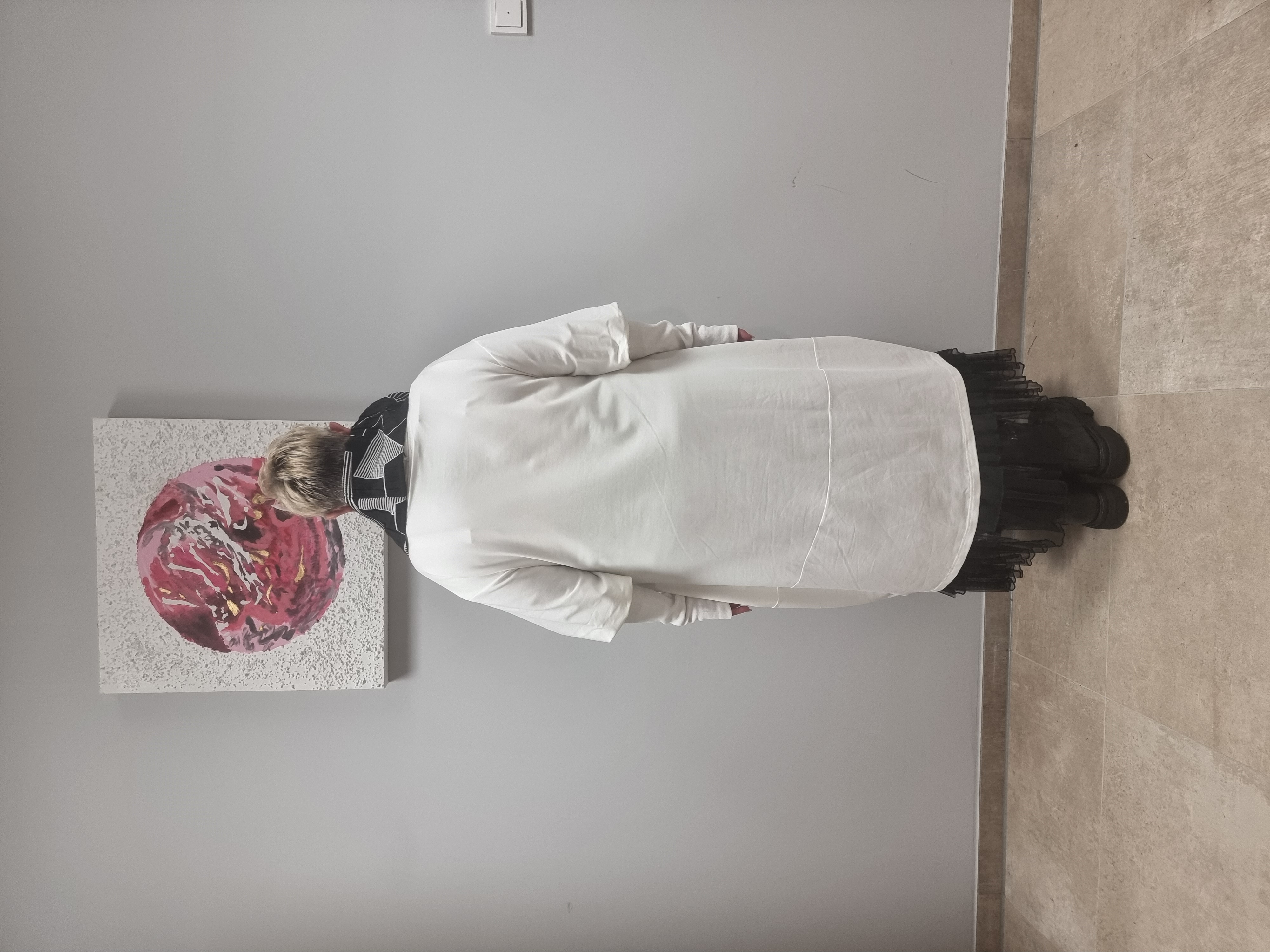  Mädchenglück Kleid Longtunika mit Jacquard Kragen