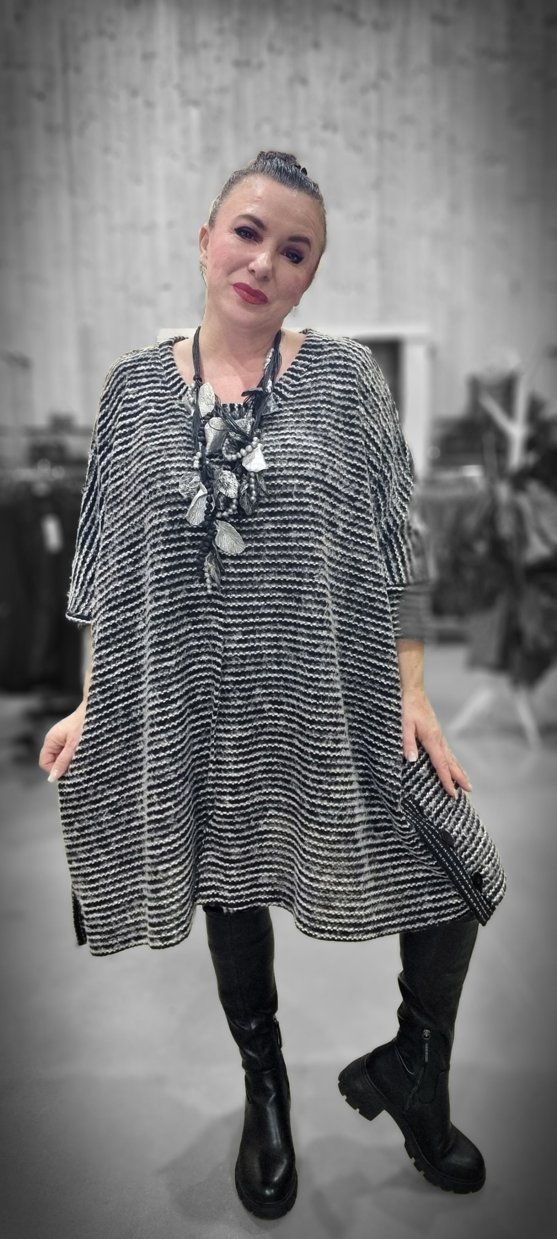 Mädchenglück Onesized Oversized Pullover aus Viskose und Baumwolle