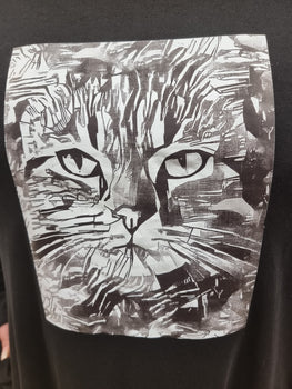 Tunika von CN-G aus Jersey mit Katze Motiv in 3 Größen bis Gr 60