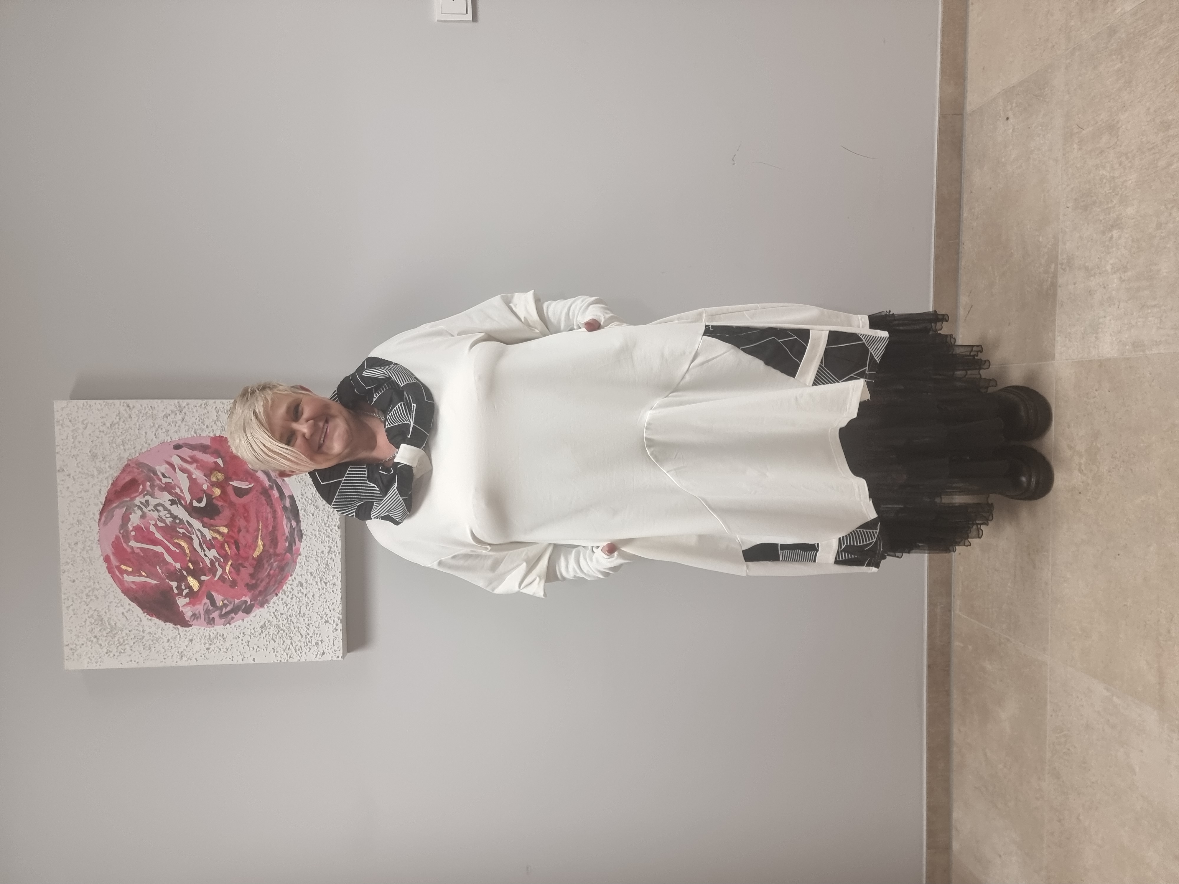  Mädchenglück Kleid Longtunika mit Jacquard Kragen
