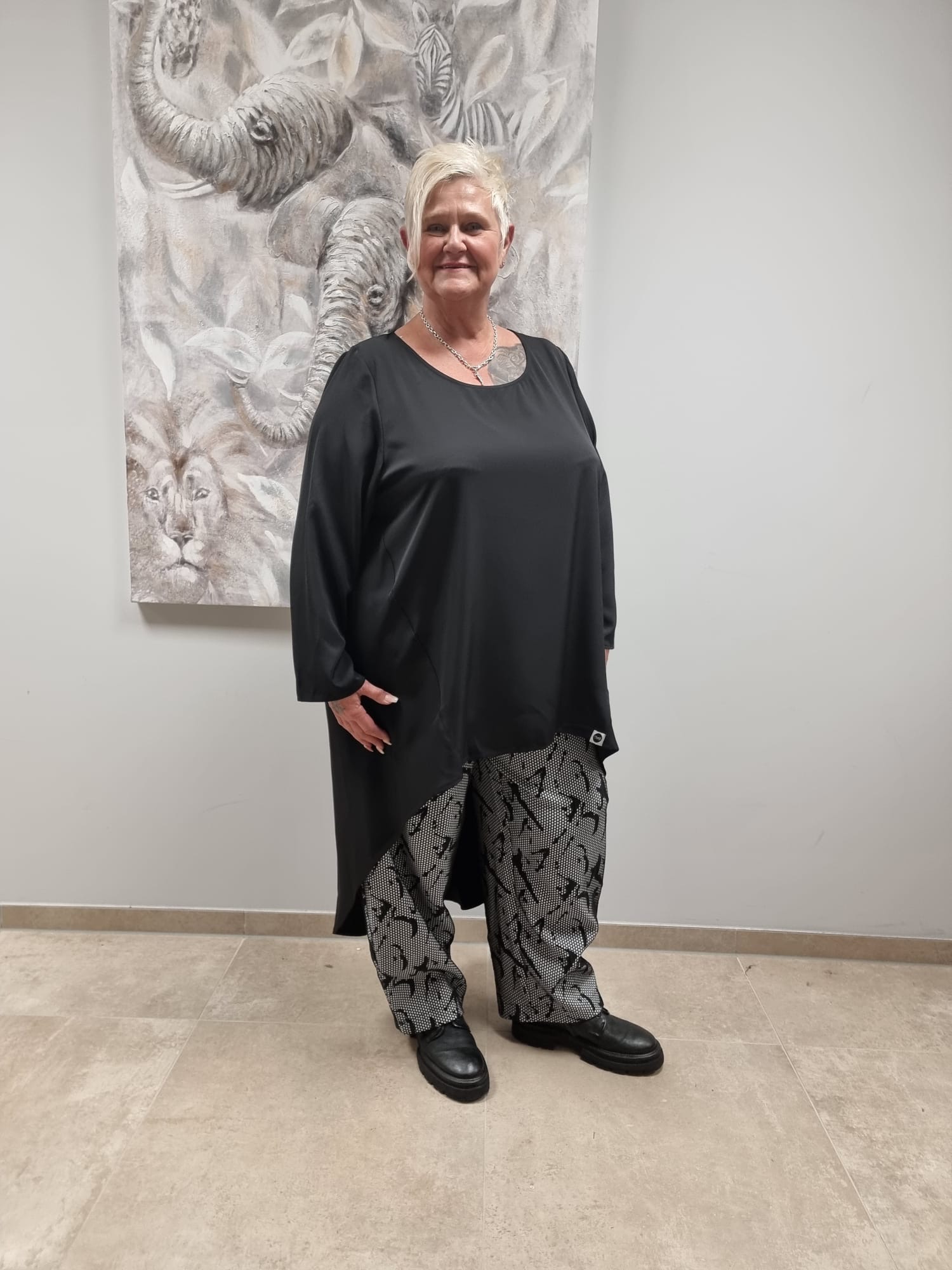 Zweiteiler von Mädchenglück aus Westenbluse und Hose in 4 Größen bis Gr 60