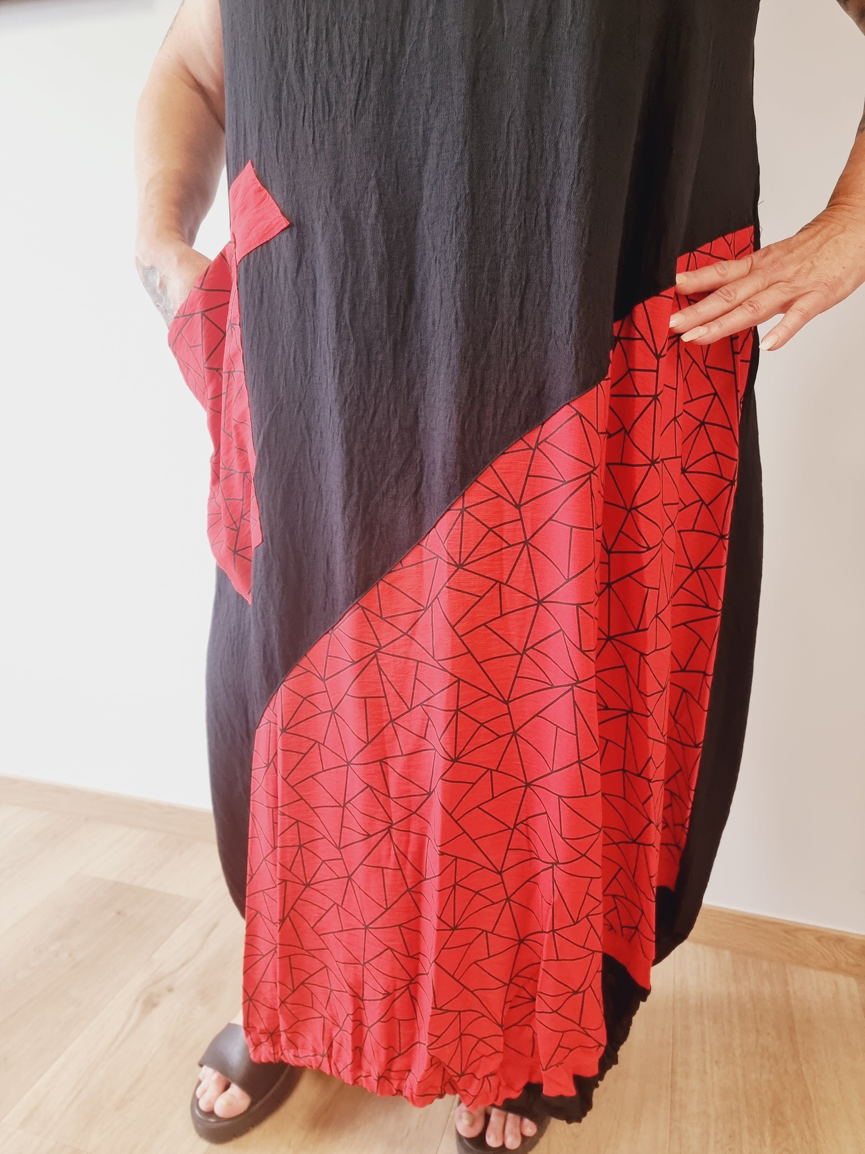  Kleid "Ines" Kurzarm von Mädchenglück Ballonform in 3 Farben bis Größe 64