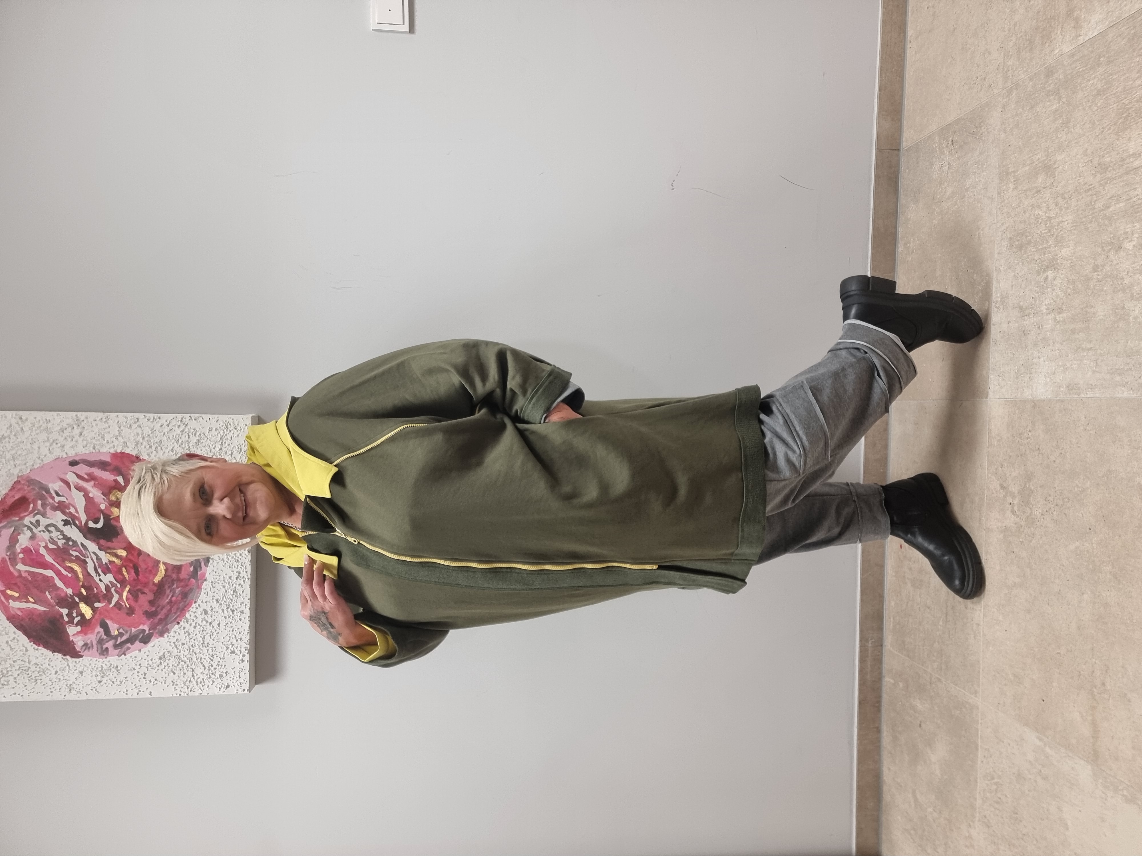 CN-G Jacke aus Sweatmaterial in 2 Farben bis Größe 60